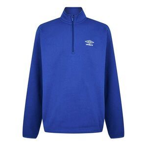 Umbro Mens Club Essential Quarter Zip Regular Sweatshirt / Royal Blue